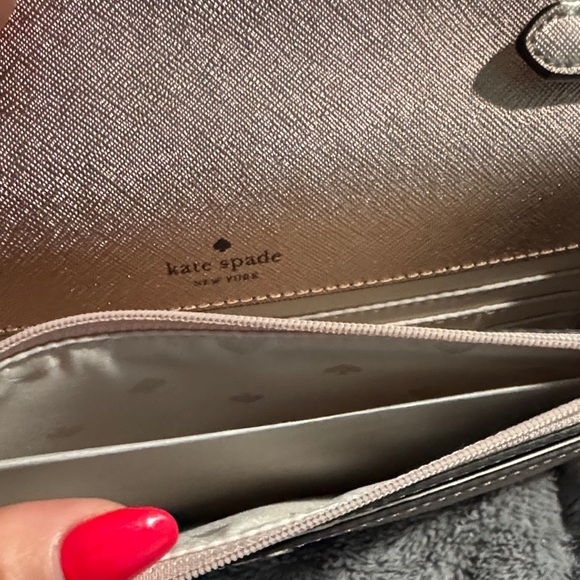 Kate spade Glittery rose gold Clutch/crossbody Bag - Picture 4 of 5